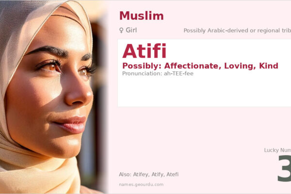 Atifi Name Meaning — Origin, Gender & Details (2025)