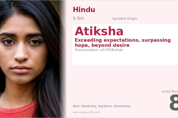 Atiksha Name Meaning — Sanskrit Origin, Girl Name & Details (2025)