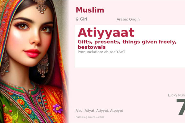 Atiyyaat Name Meaning — Arabic Origin, Girl’s Name & Islamic Significance (2025)