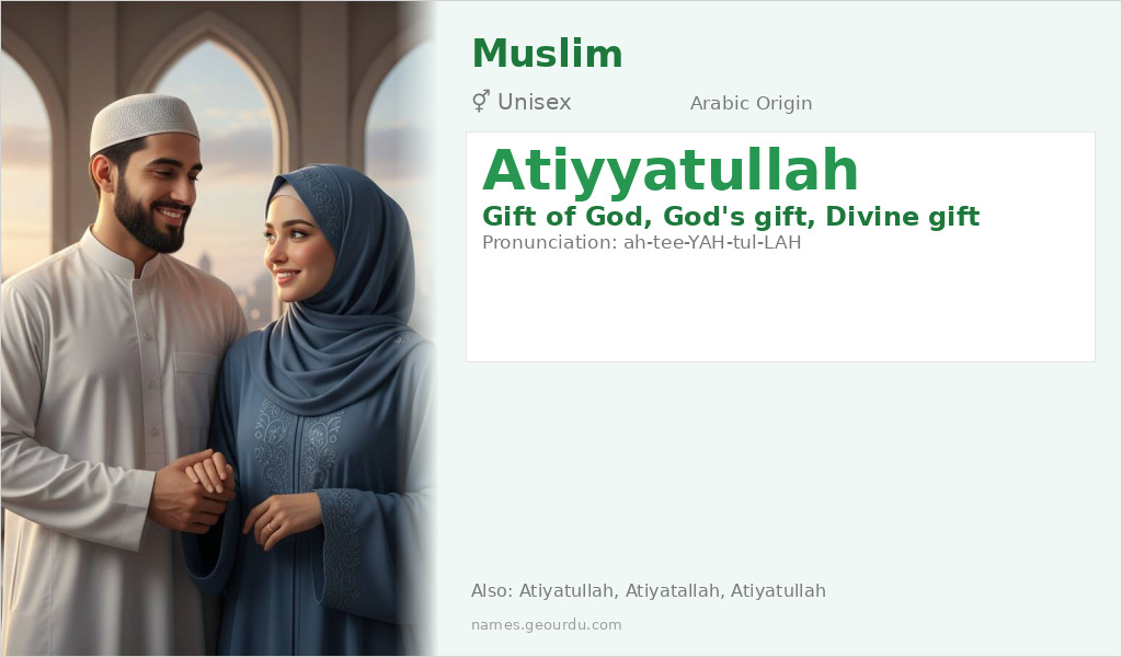 Atiyyatullah Name Meaning and Details