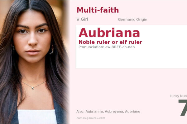 Aubriana Name Meaning — Germanic Origin, Girl Name & Details (2025)