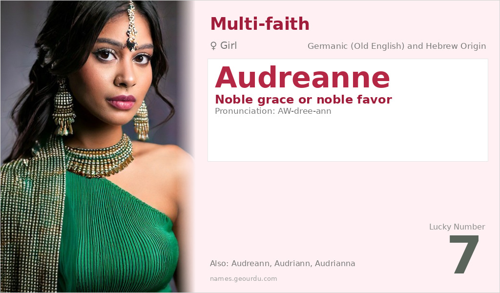 Audreanne Name Meaning and Details