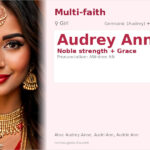 Audrey Ann Name Meaning and Details