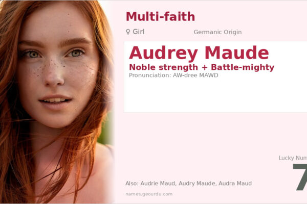Audrey Maude Name Meaning — Germanic Origin, Girl Name & History (2025)