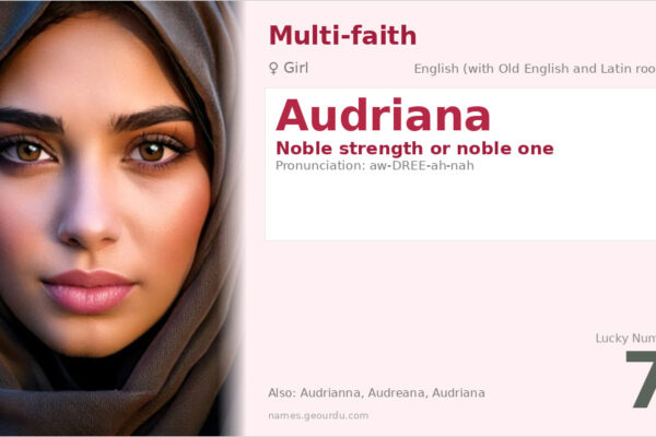 Audriana Name Meaning — Noble Strength Origin & Details (2025)