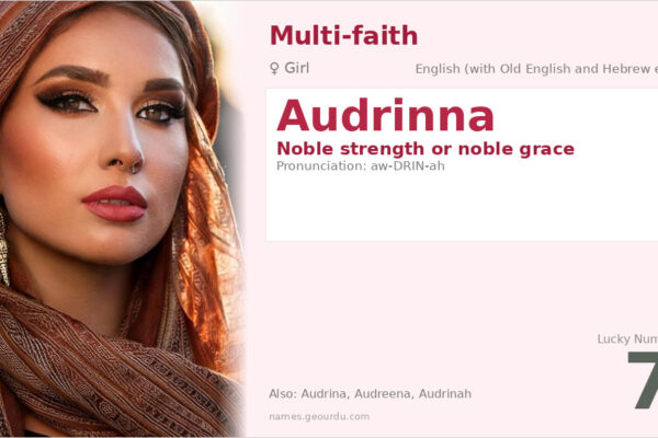 Audrinna Name Meaning — Noble Strength & Grace Origin (2025)