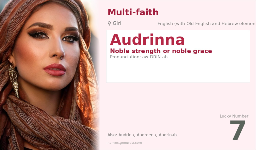 Audrinna Name Meaning and Details