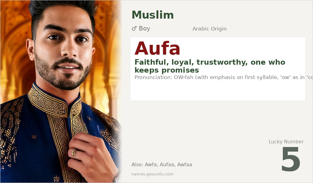 Aufa Name Meaning and Details