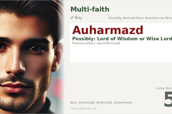 Auharmazd Name Meaning — Origin, Gender & Details (2025)