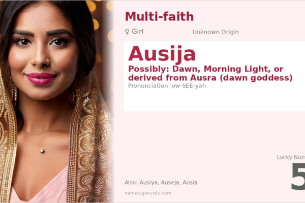 Ausija Name Meaning — Origin, Gender & Details (2025)
