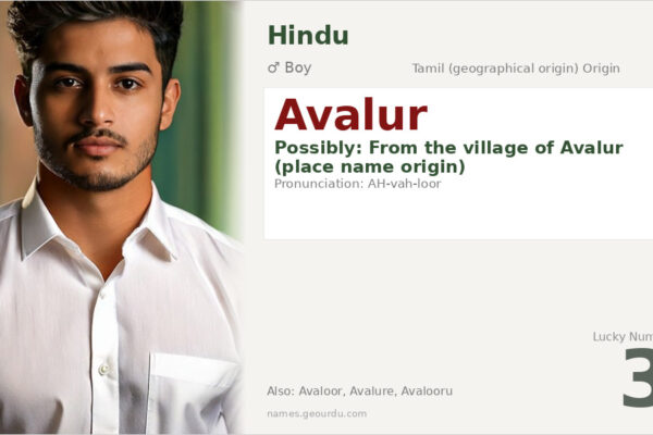 Avalur Name Meaning — Tamil Origin, Boy Name & Details (2025)
