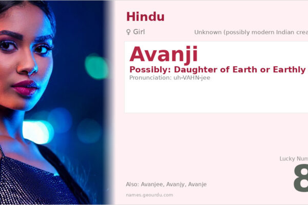 Avanji Name Meaning — Origin, Gender & Details (2025)