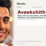 Aveekshith Name Meaning and Details
