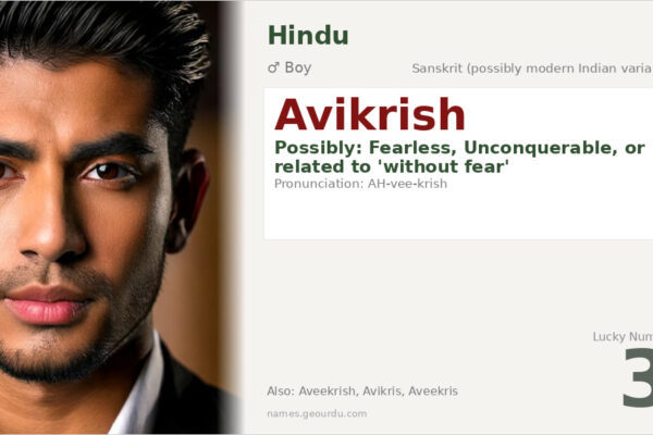 Avikrish Name Meaning — Origin, Gender & Details (2025)