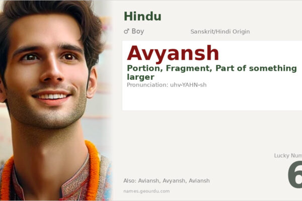 Avyansh Name Meaning — Sanskrit Origin, Boy Name & Details (2025)
