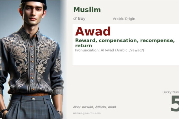 Awad Name Meaning — Arabic Origin, Boy Name & Details (2025)