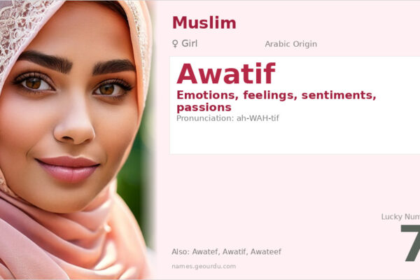 Awatif Name Meaning — Arabic Origin, Girl Name & Details (2025)