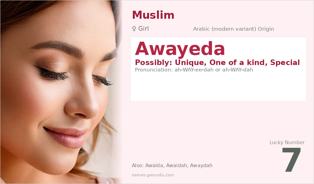 Awayeda Name Meaning and Details