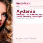 Aydania Name Meaning and Details