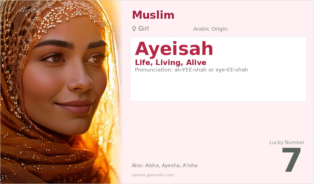 Ayeisah Name Meaning and Details