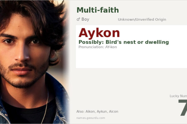 Aykon Name Meaning — Origin, Gender & Details (2025)
