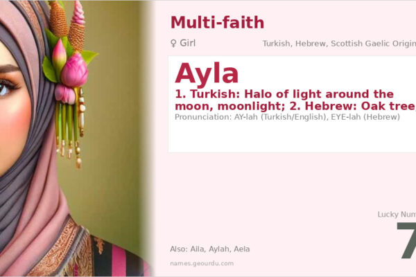 Ayla Name Meaning — Turkish, Hebrew & Gaelic Origins (2025)