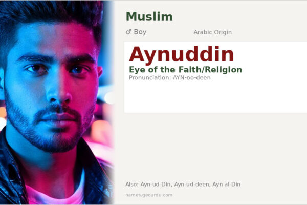 Aynuddin Name Meaning — Arabic Origin, Boy Name & Details (2025)