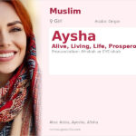 Aysha Name Meaning and Details