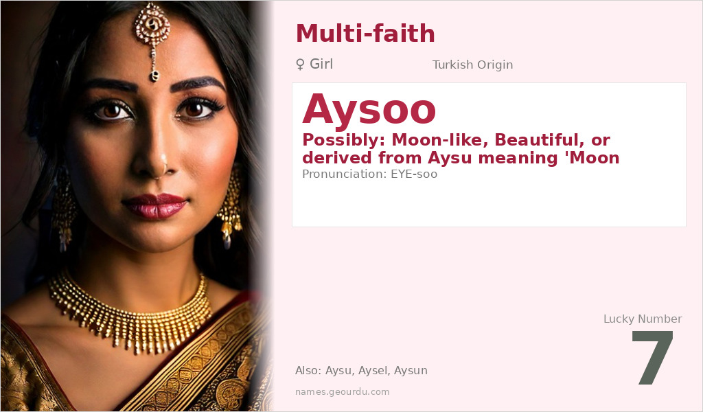 Aysoo Name Meaning and Details