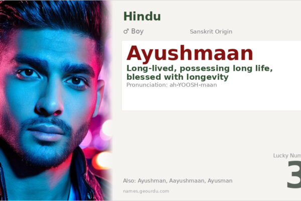 Ayushmaan Name Meaning — Sanskrit Origin, Boy Name & Cultural Significance (2025)