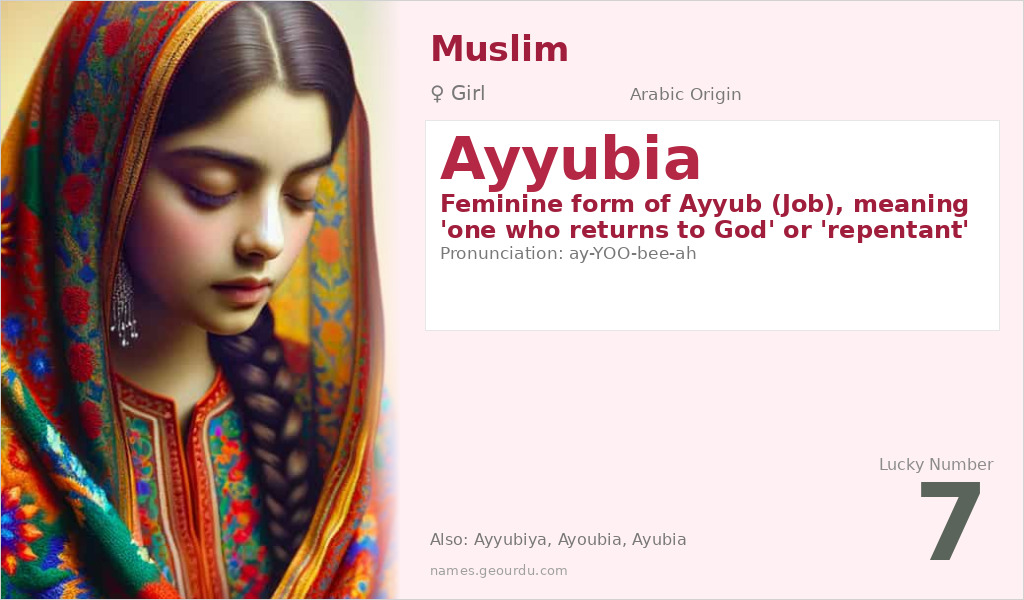 Ayyubia Name Meaning and Details