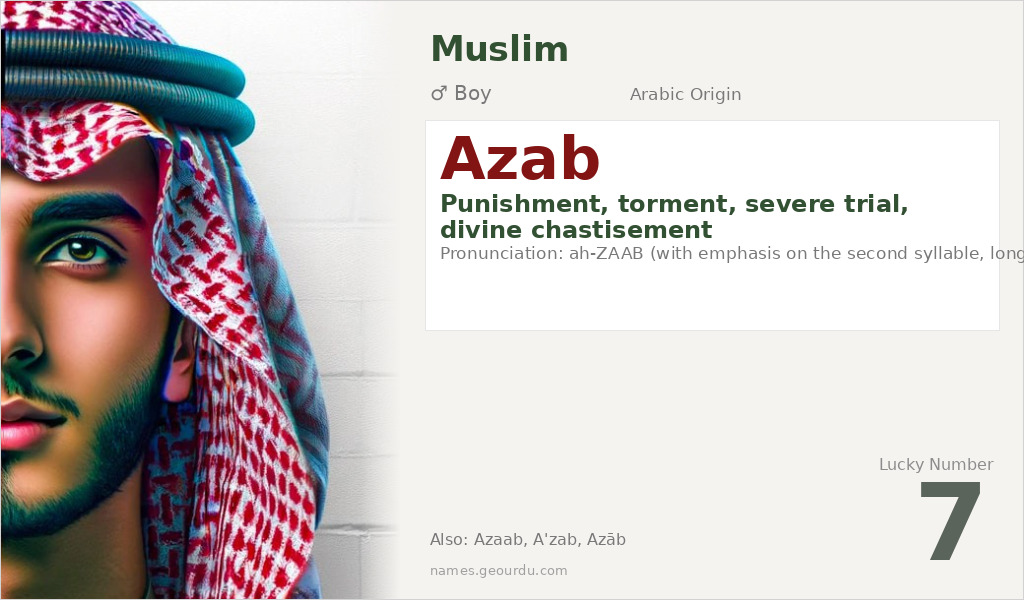Azab Name Meaning and Details