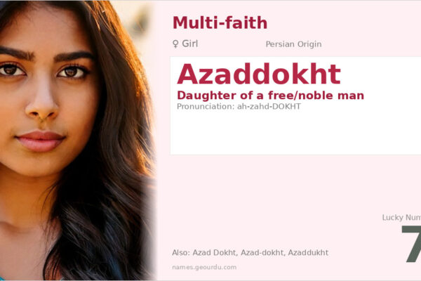 Azaddokht Name Meaning — Persian Origin, Girl Name & Details (2025)