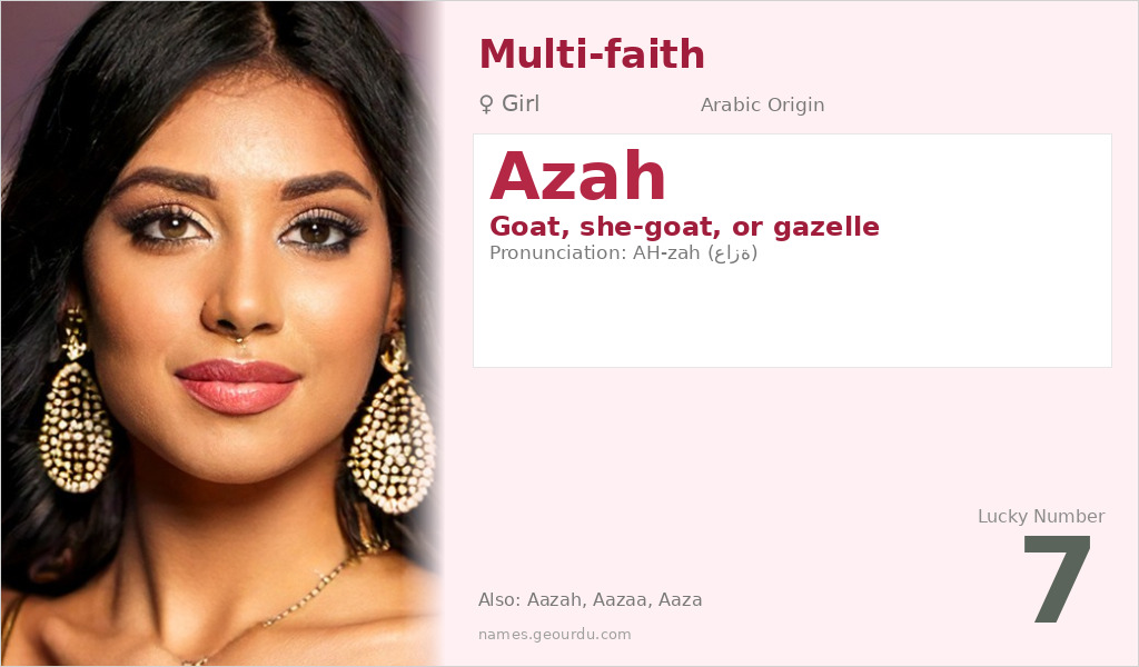 Azah Name Meaning and Details