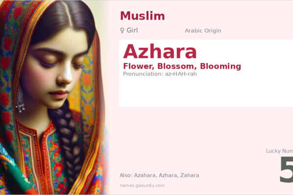 Azhara Name Meaning — Arabic Origin, Girl & Details (2025)