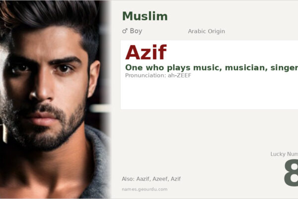 Azif Name Meaning — Arabic Origin, Boy Name & Details (2025)