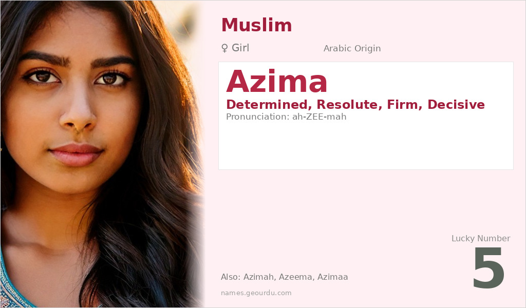 Azima Name Meaning and Details