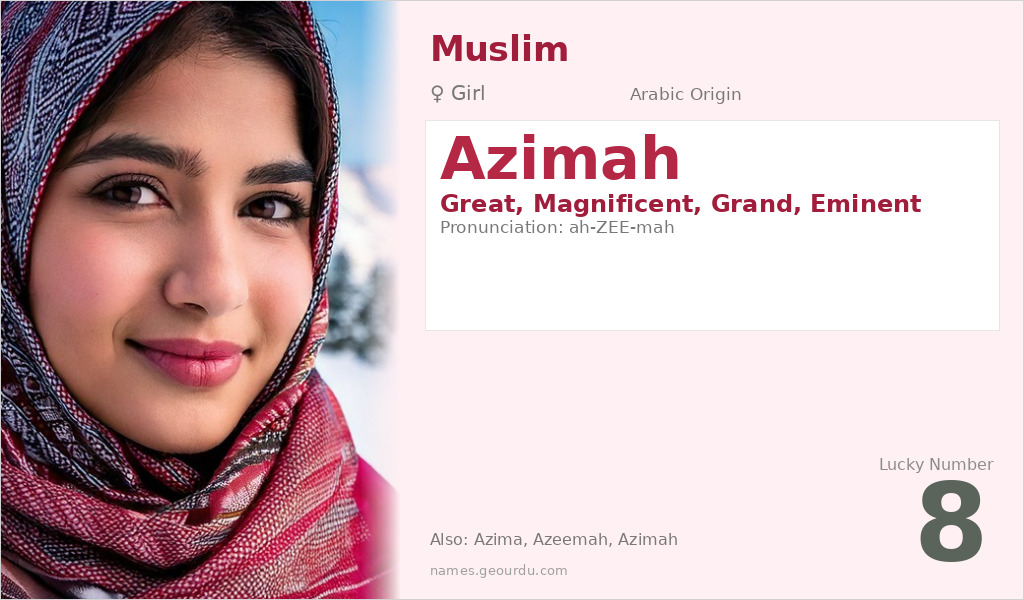Azimah Name Meaning and Details