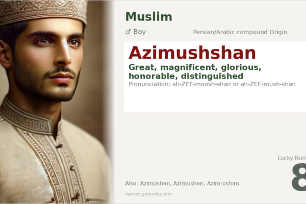 Azimushshan Name Meaning — Persian/Arabic Origin, Boy Name & Details (2025)