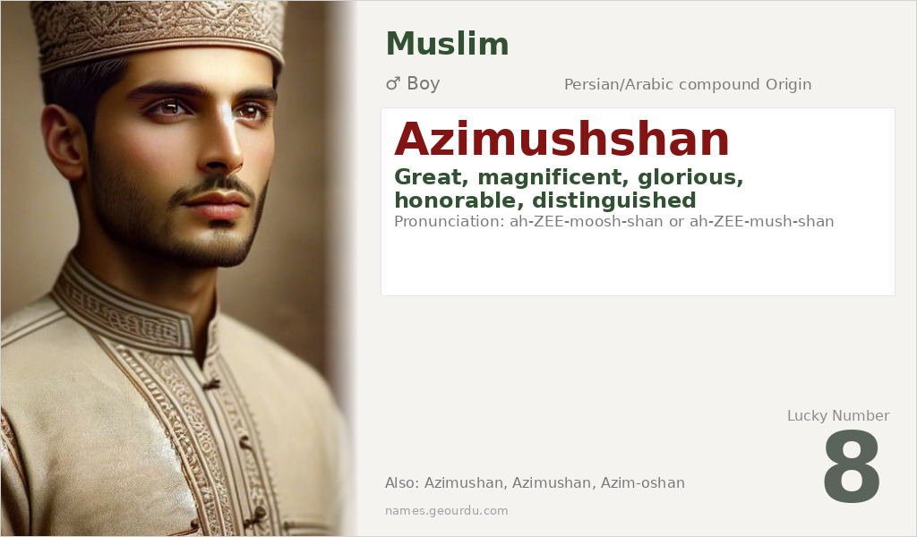 Azimushshan Name Meaning and Details