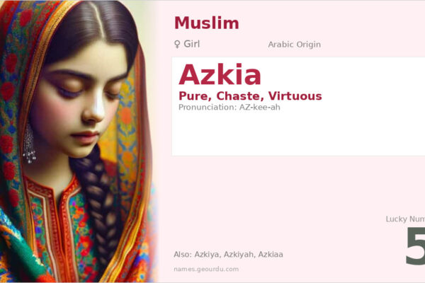 Azkia Name Meaning — Arabic Origin, Girl Name & Details (2025)