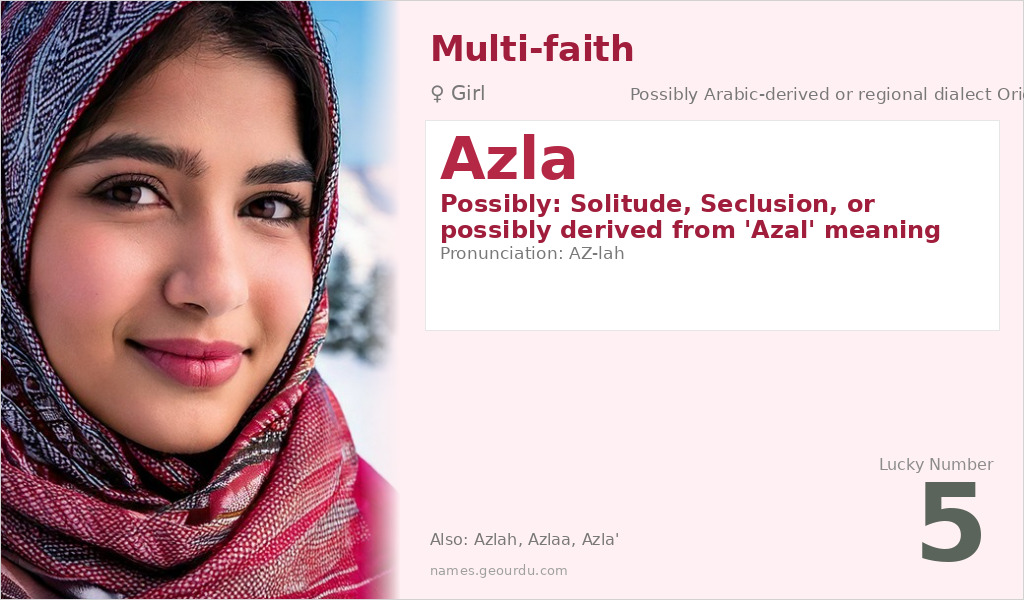 Azla Name Meaning and Details