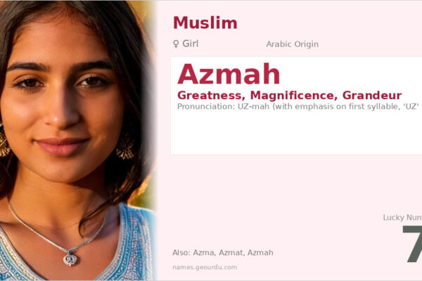 Azmah Name Meaning — Arabic Origin, Girl’s Name & Details (2025)