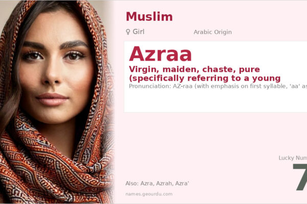 Azraa Name Meaning — Arabic Origin, Girl Name & Cultural Significance (2025)