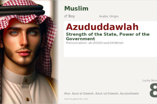 Azududdawlah Name Meaning — Arabic Origin, Boy Name & Historical Significance (2025)