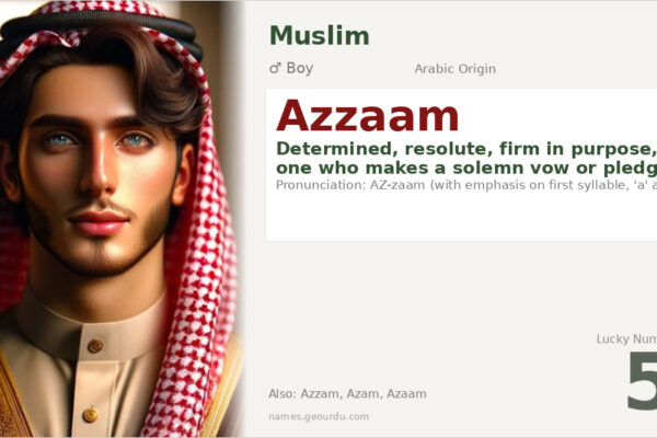 Azzaam Name Meaning — Arabic Origin, Boy Name & Details (2025)