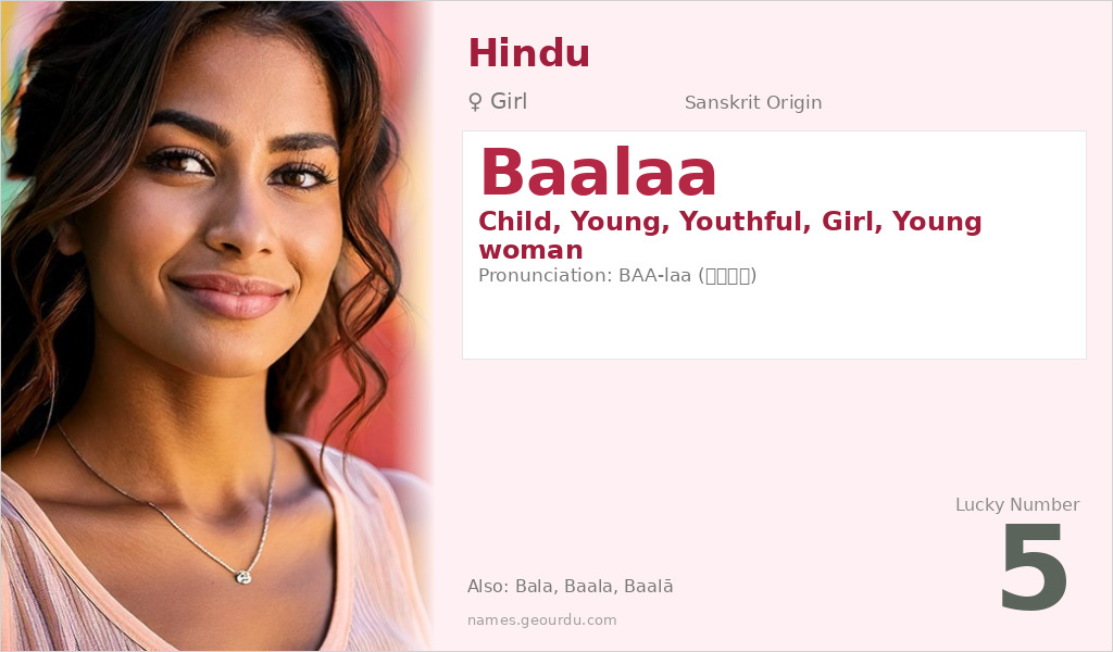 Baalaa Name Meaning and Details
