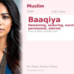 Baaqiya Name Meaning and Details