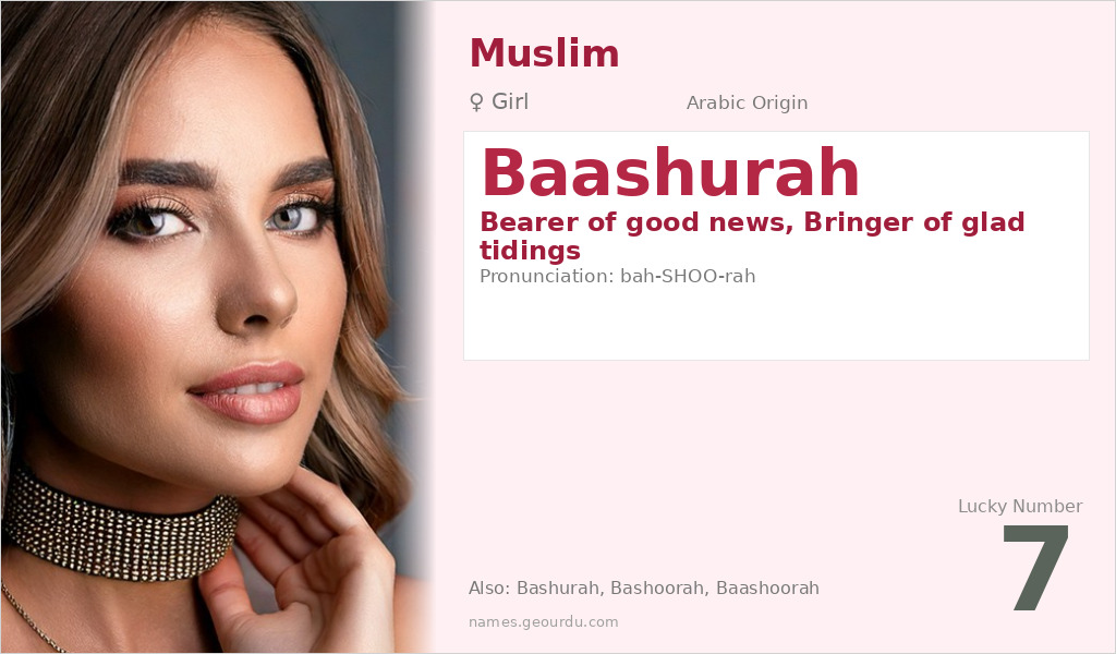 Baashurah Name Meaning and Details