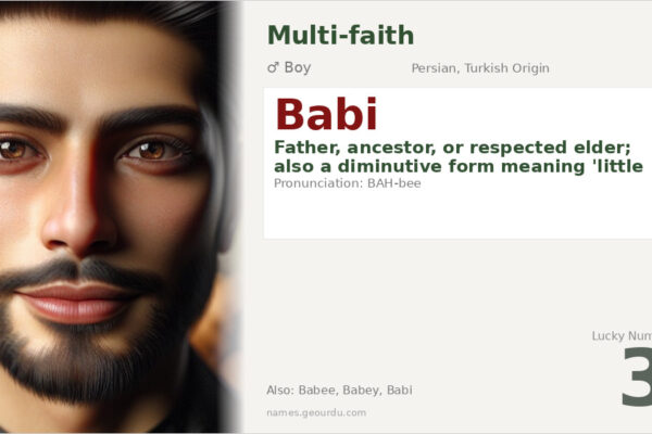 Babi Name Meaning — Persian & Turkish Origin, Boy Name Details (2025)